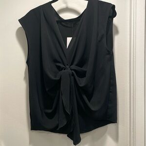 Zara tie front blouse, size large